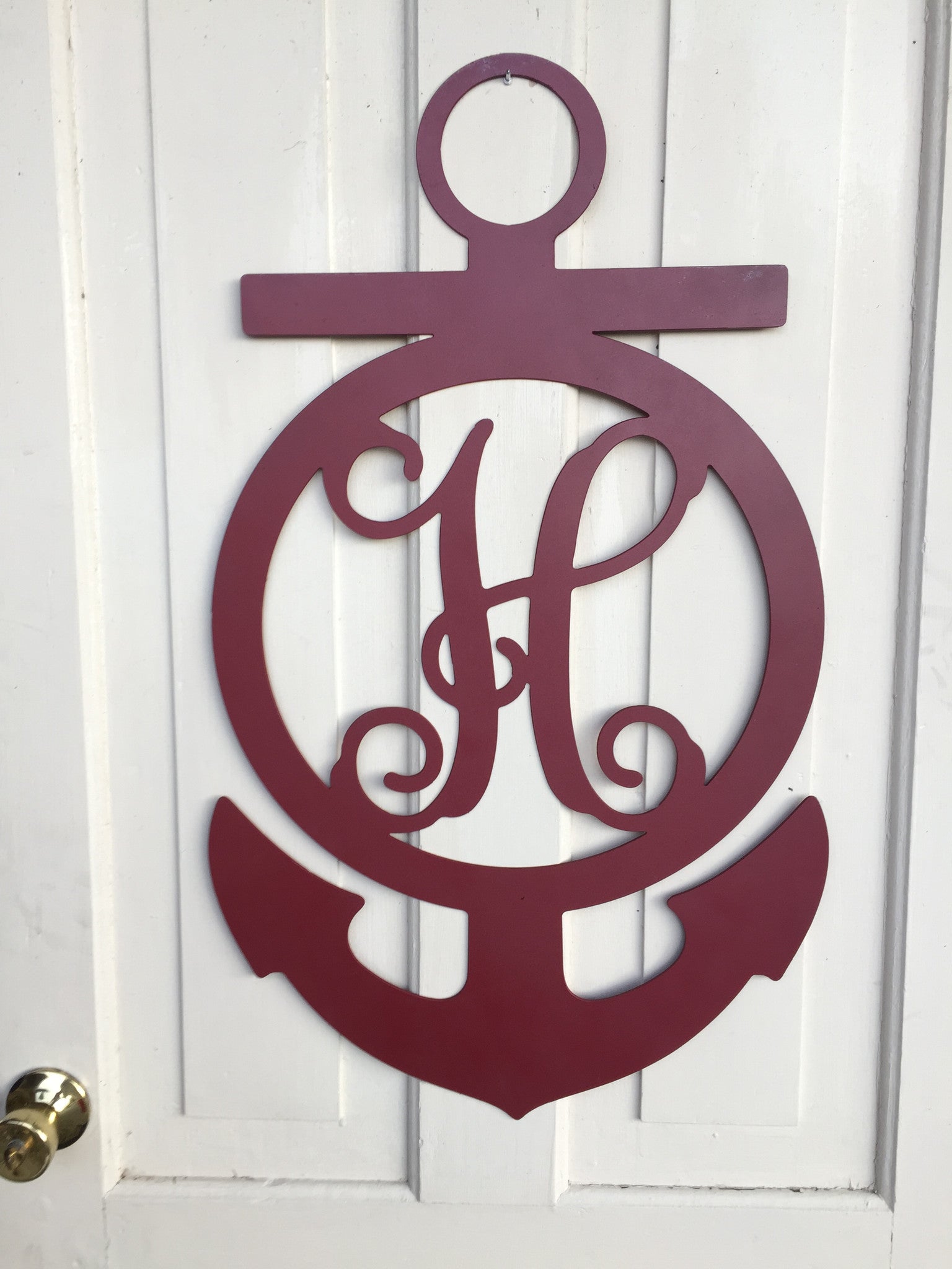 'Anchor Steel Monogram with Letter