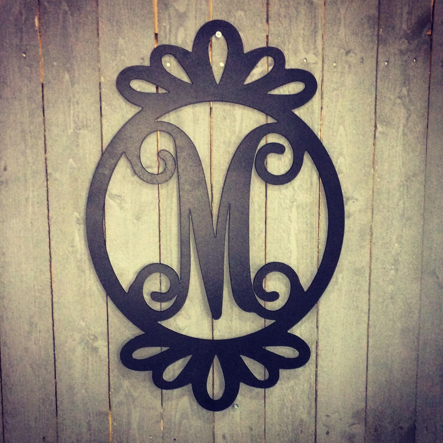 'Monogrammed Door Hanger with Loops