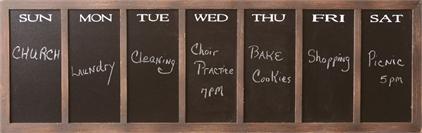Chalkboard daily message