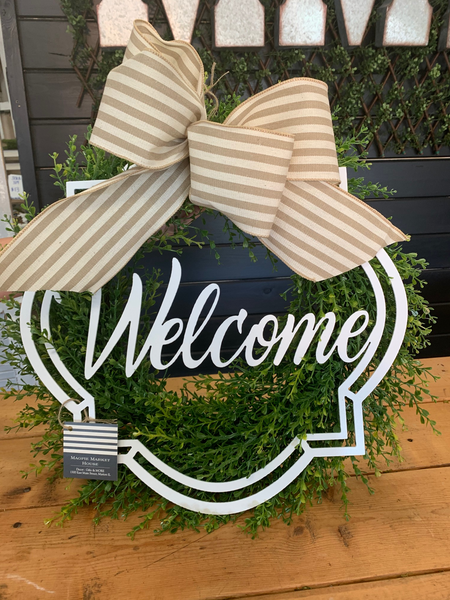 Welcome Wisteria Wreath