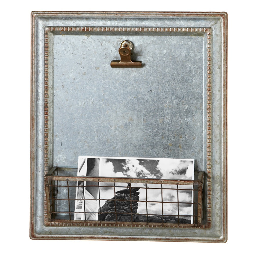 Glavanized Wall Pocket with Clip