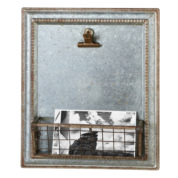 Glavanized Wall Pocket with Clip