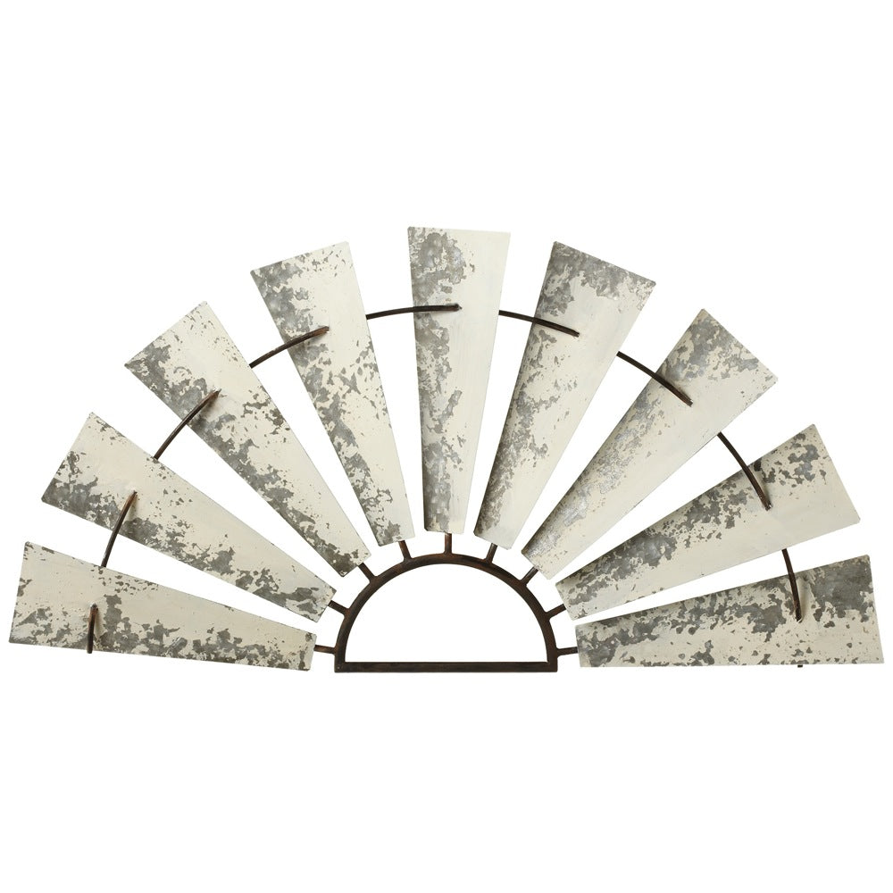 Distressed White Half Windmill