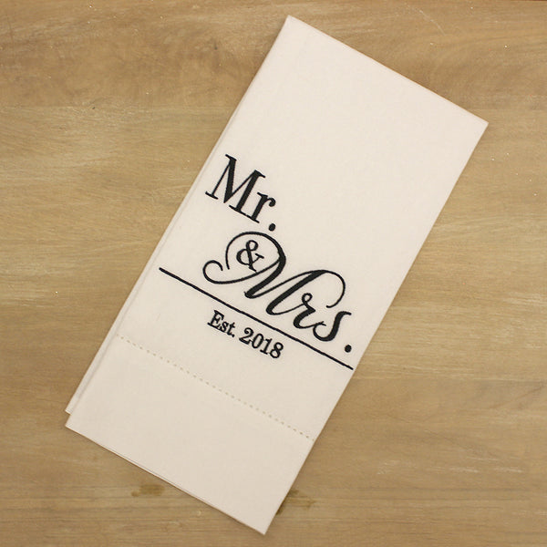 Established 2018 Hemstitch Hand Towel