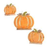 Wooden Pumpkin set