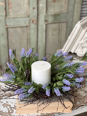 Alluring Lavender Candle Ring 4.5"
