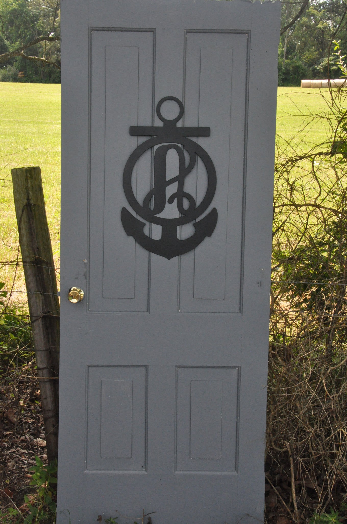 'Anchor Steel Monogram with Letter