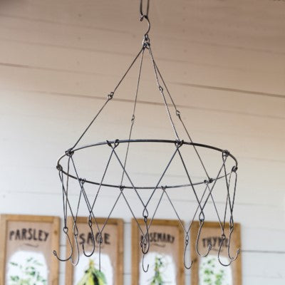 Hanging Metal Herb Drying Rack