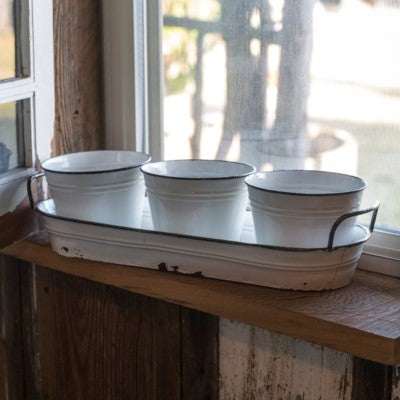Garden Pots with Tray