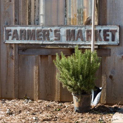 Metal Farmer's Market Sign