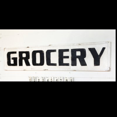 Metal Grocery Sign