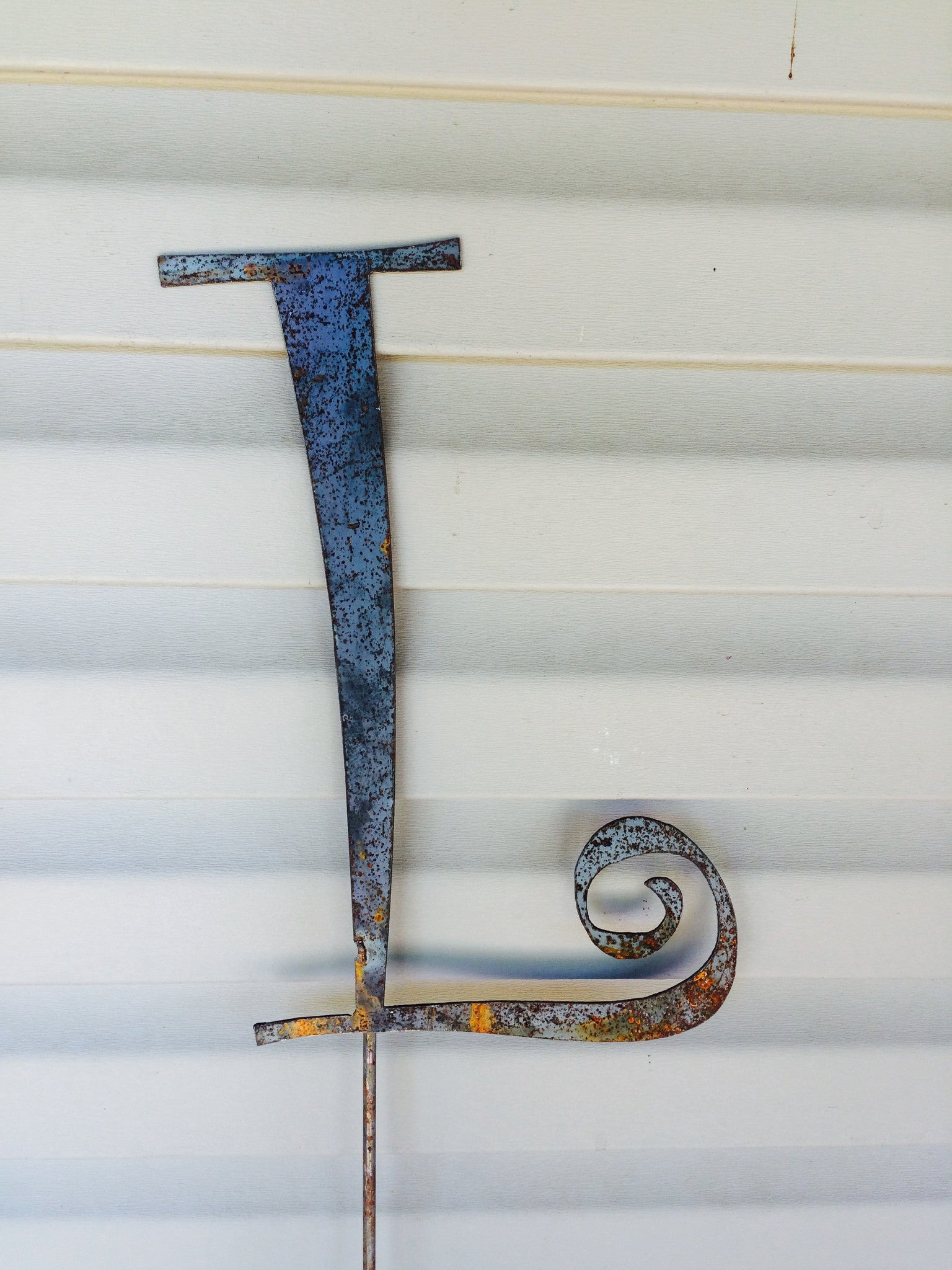 Metal Letter with Ground Stake