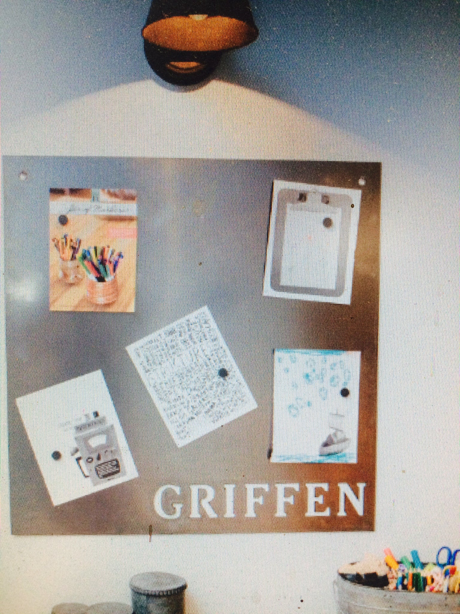 "Child's Name Magnet Board