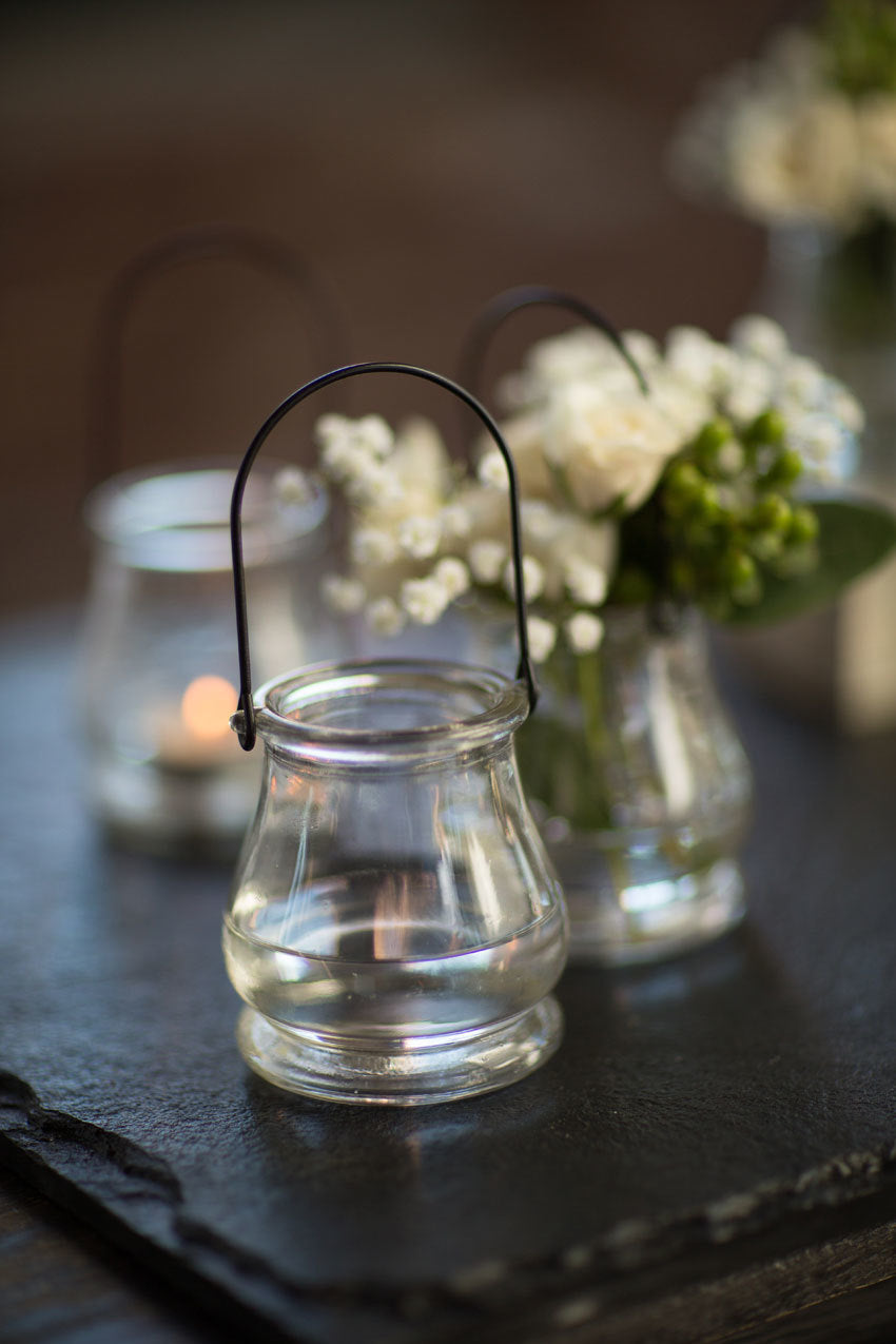 Glass & Wire Votive Holder
