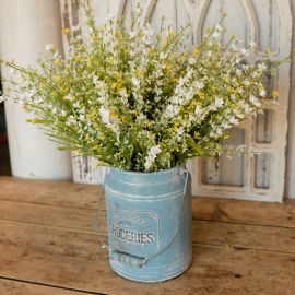 23" Cream Berries & Flower Bush