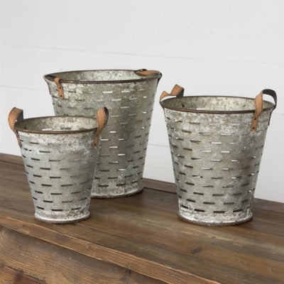 Metal Olive Bucket