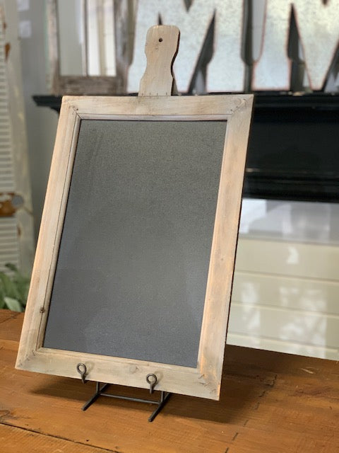 Wood chalkboard bread board
