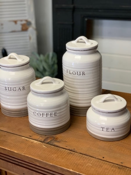 Ceramic Canister Set of 4