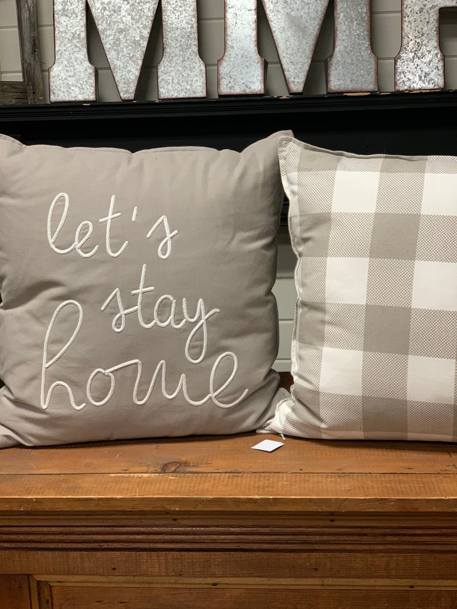 Lets Stay Home Pillow