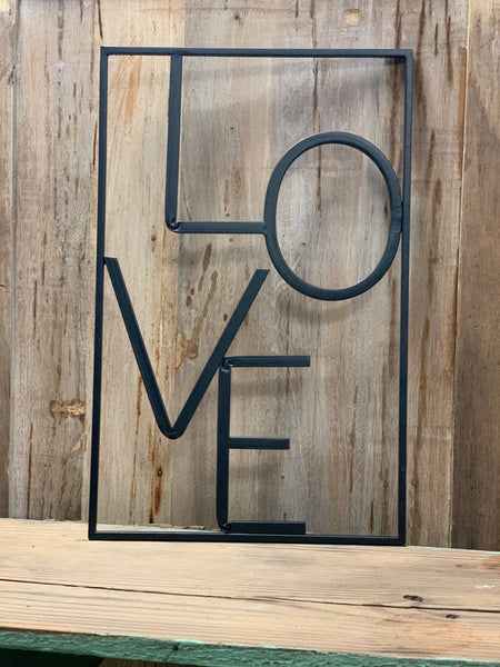 LOVE metal frame