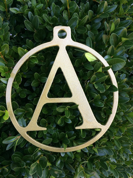 Monogram Christmas Ornament 6"