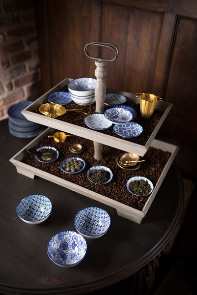 Two Tiered Rectangular Recycled Pine Rack