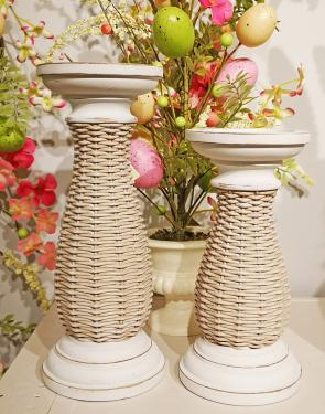 Wicker Candle Holder