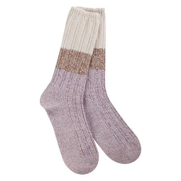 WRAPOCRW Weekend Pointelle Crew Socks