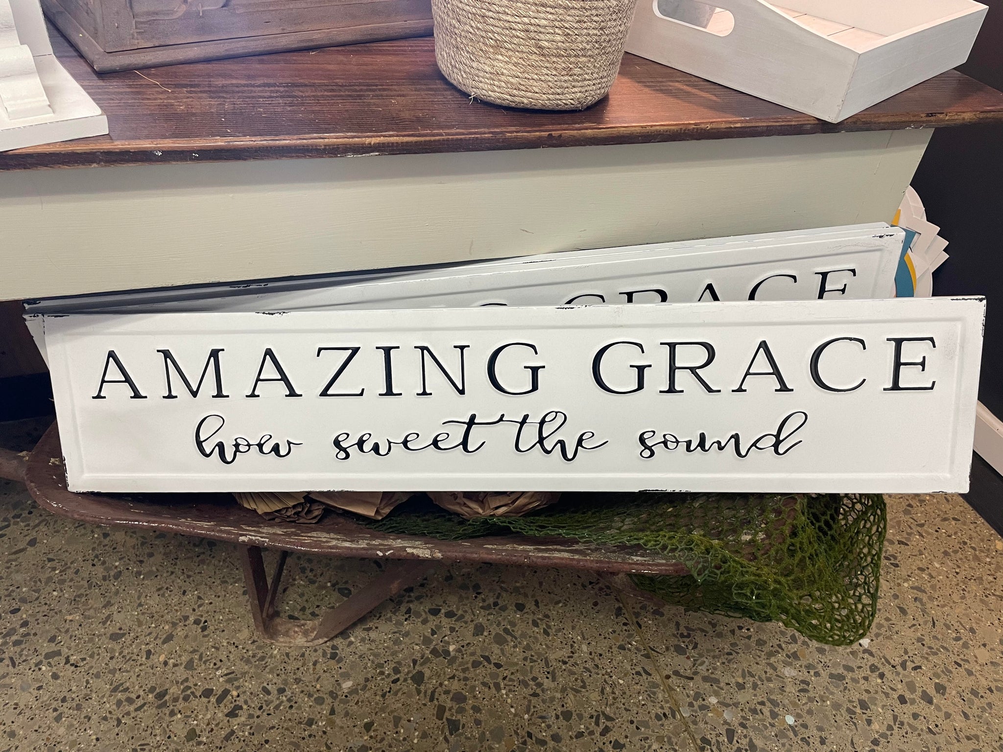 Amazing Grace Tin Sign