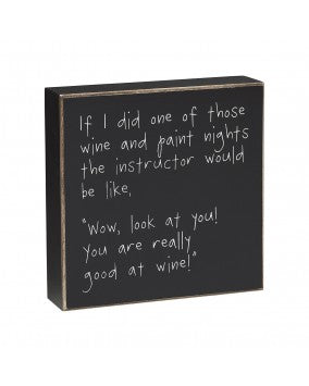 Wine & Paint Sign