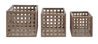 Wood & Metal Box Containers