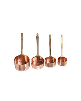 Copper Measuring Cups Set of 4