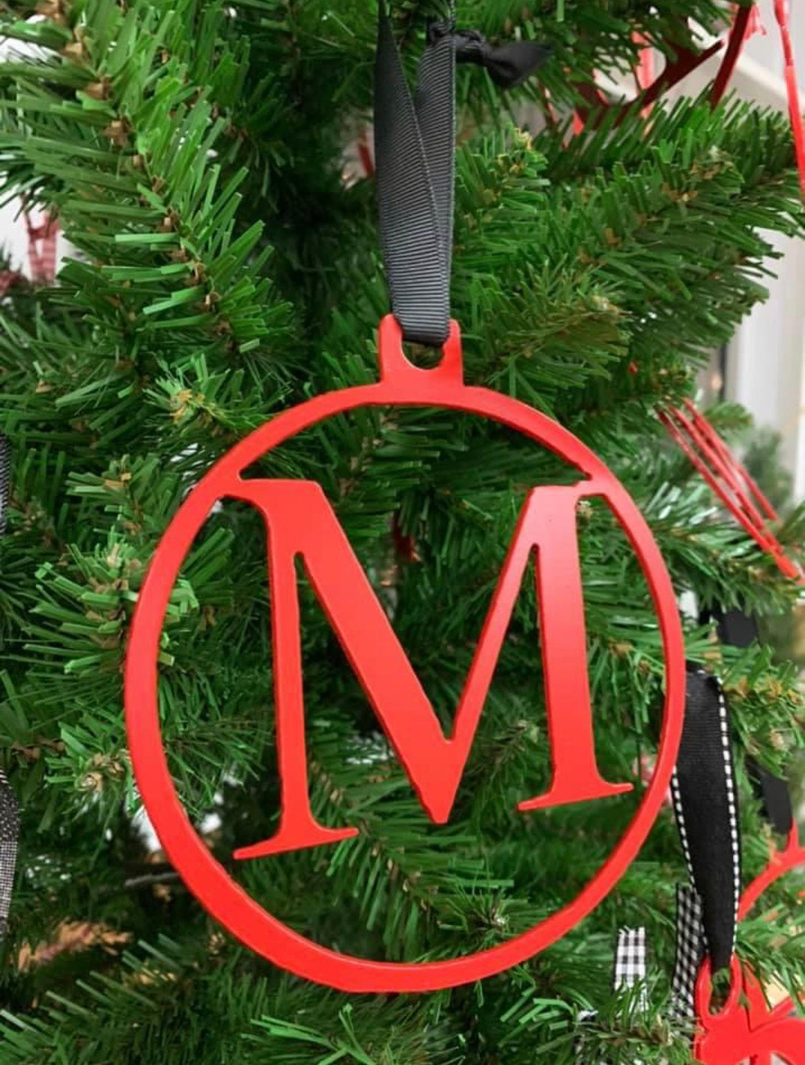 Metal Letter Ornament