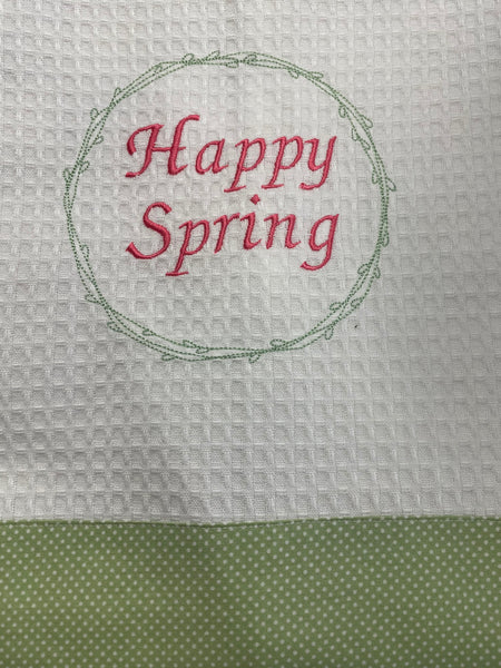 Hello Spring Towel