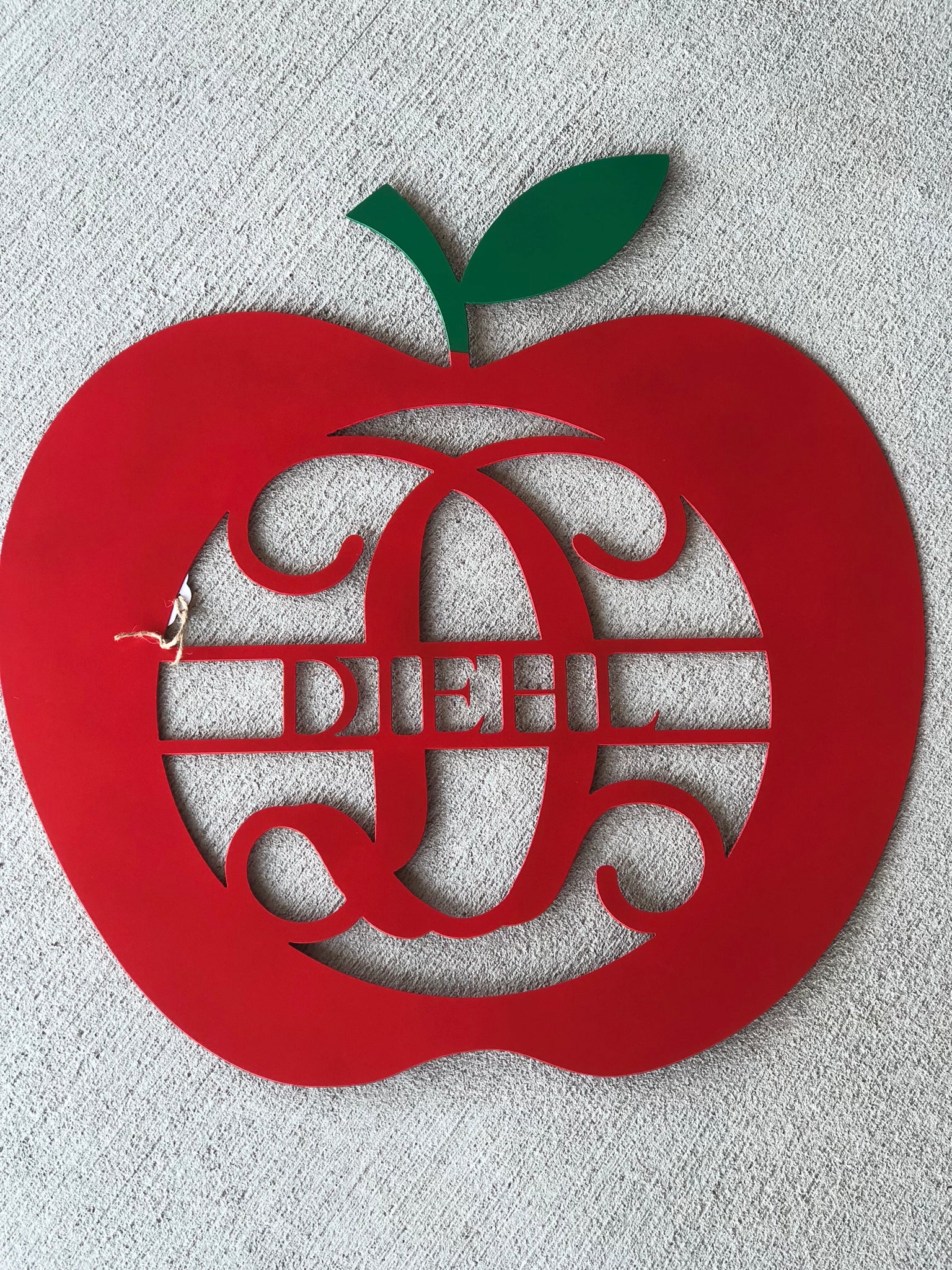 Apple Metal Monogram with Last Name