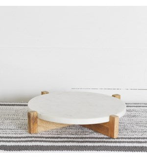 Marble & Wood Riser