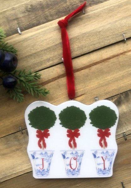 DV1015 Joy Topiary Ornament