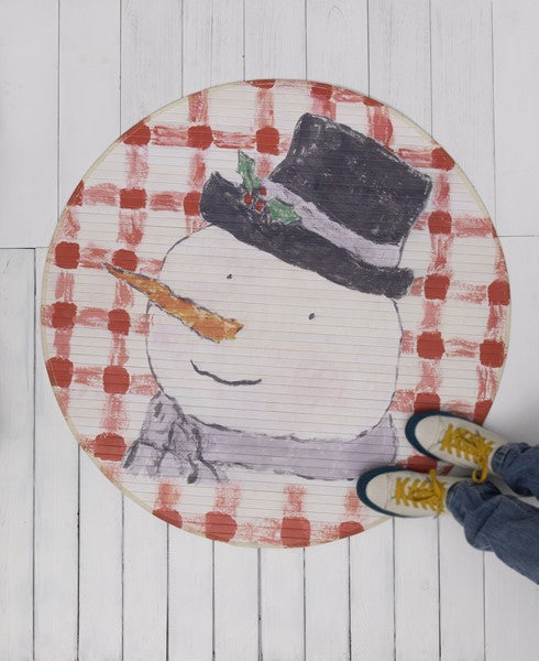 TNX2018 Round Snowman Mat
