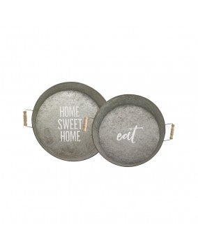 Farmhouse Galvanized Tray